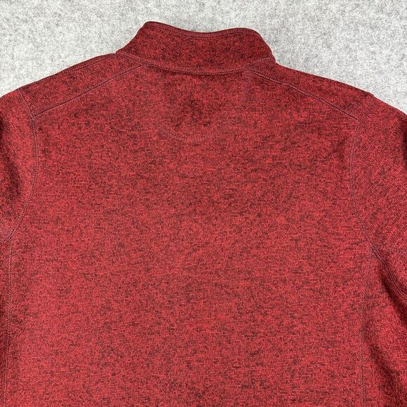 Woolrich Snap Pullover Sweater Mens XXL Heather Red Hiking Outdoor Performance - Picture 7 of 13